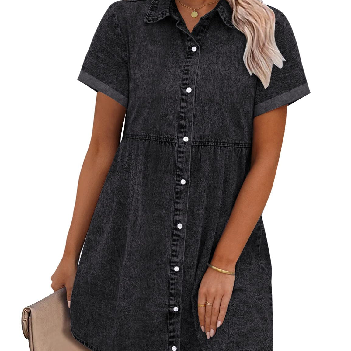 Jane | Denim Shirt Dress