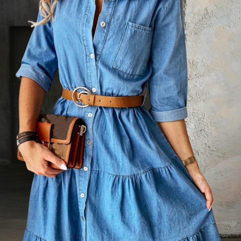 Barbara | Casual Elegant Denim Dress