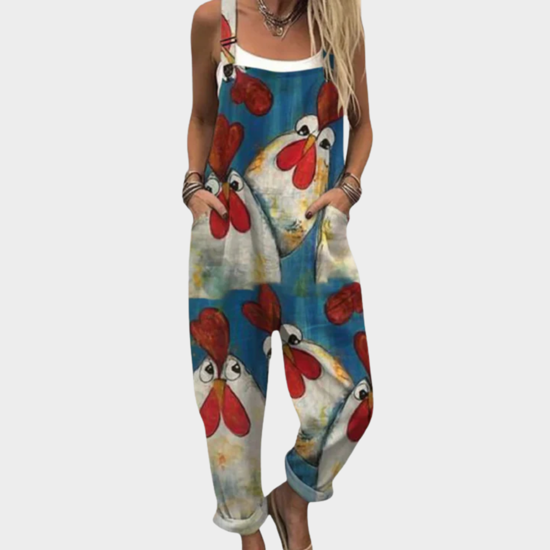 Adriana | Comfortable Ethnic Print Jumpsuit