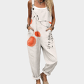 Beatriz | Comfortable Artistic Printed Strap Jumpsuit