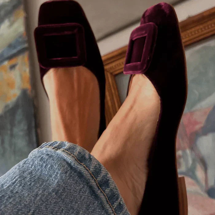 Noë™ | Suede Moccasins with Design