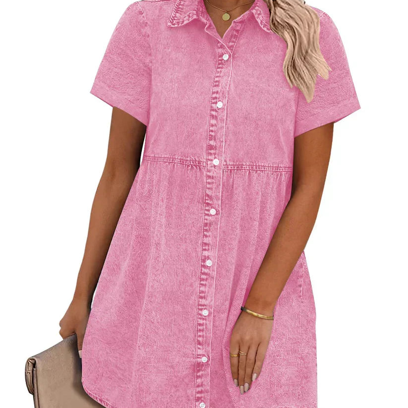 Jane | Denim Shirt Dress