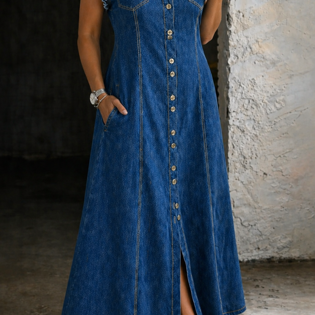 Liora | Plus Size Denim Dress