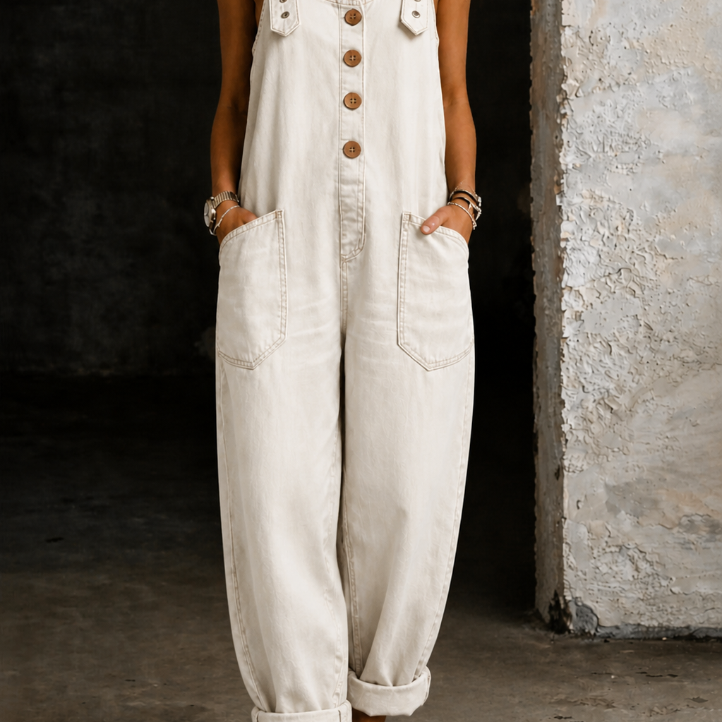 Moxelle | Denim Overall Jumpsuit