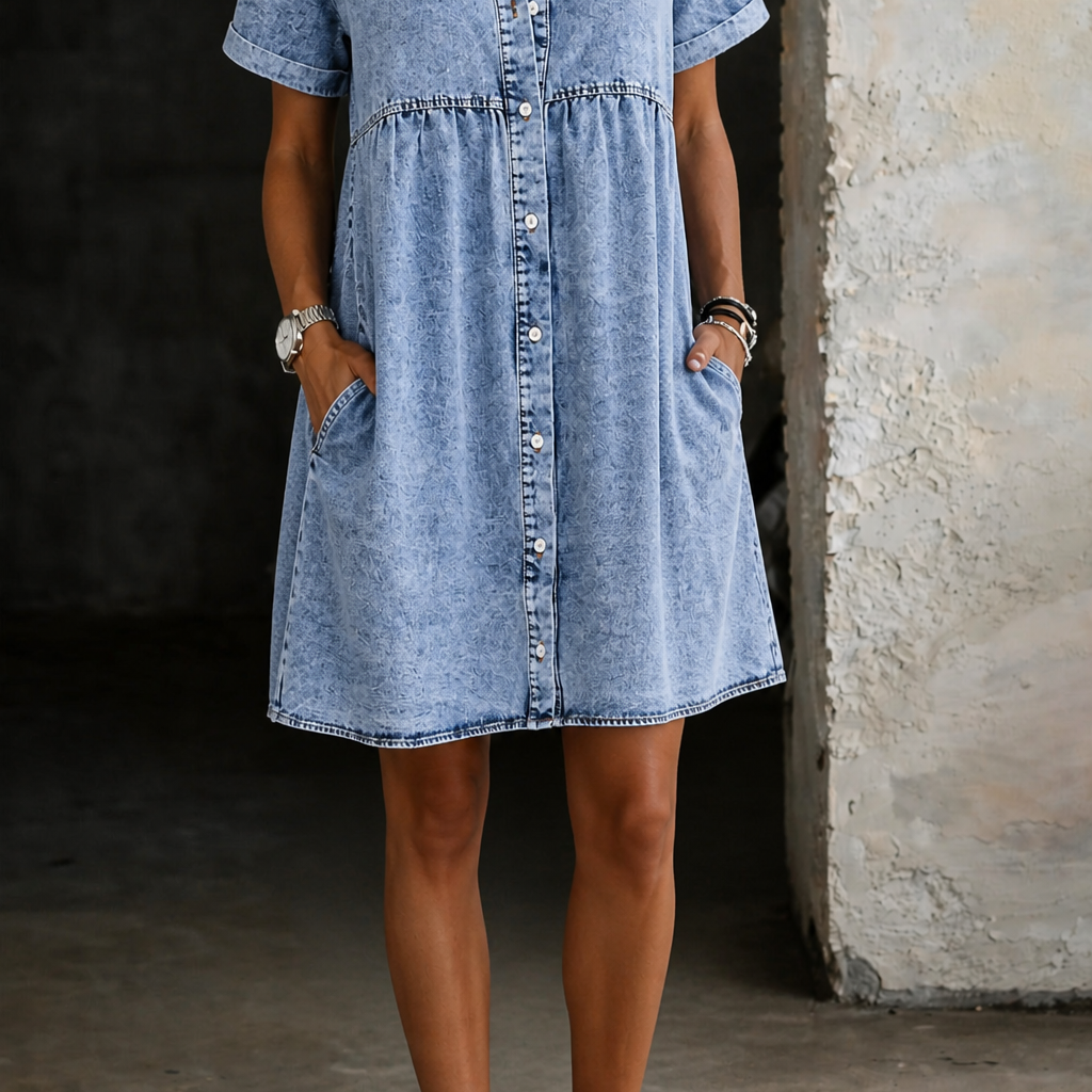 Jane | Denim Shirt Dress