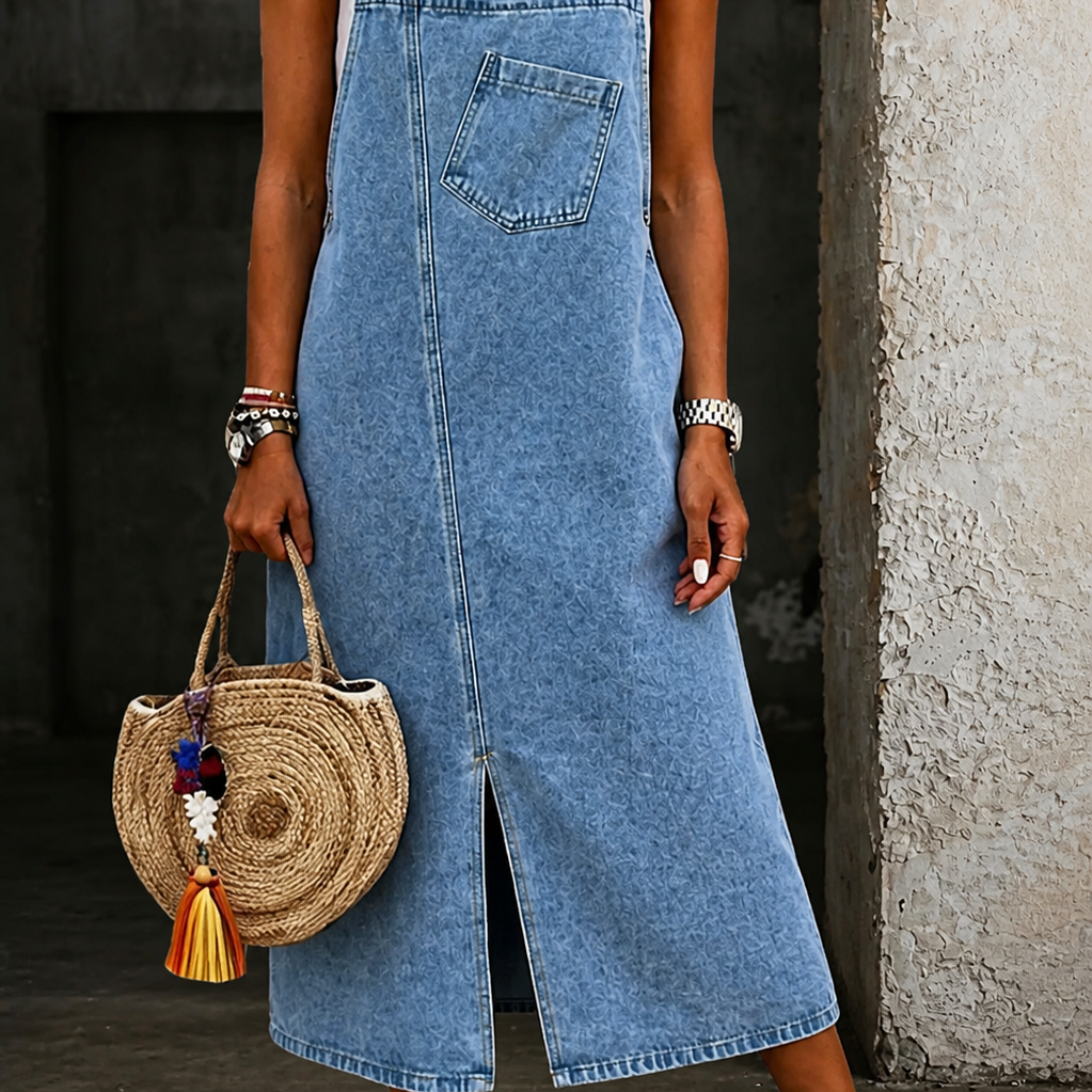 Susan | Casual Denim Jumper Dress