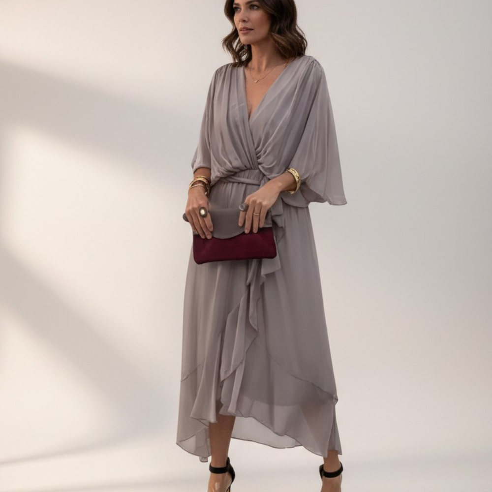 Leticia - Midi dress with bow waist
