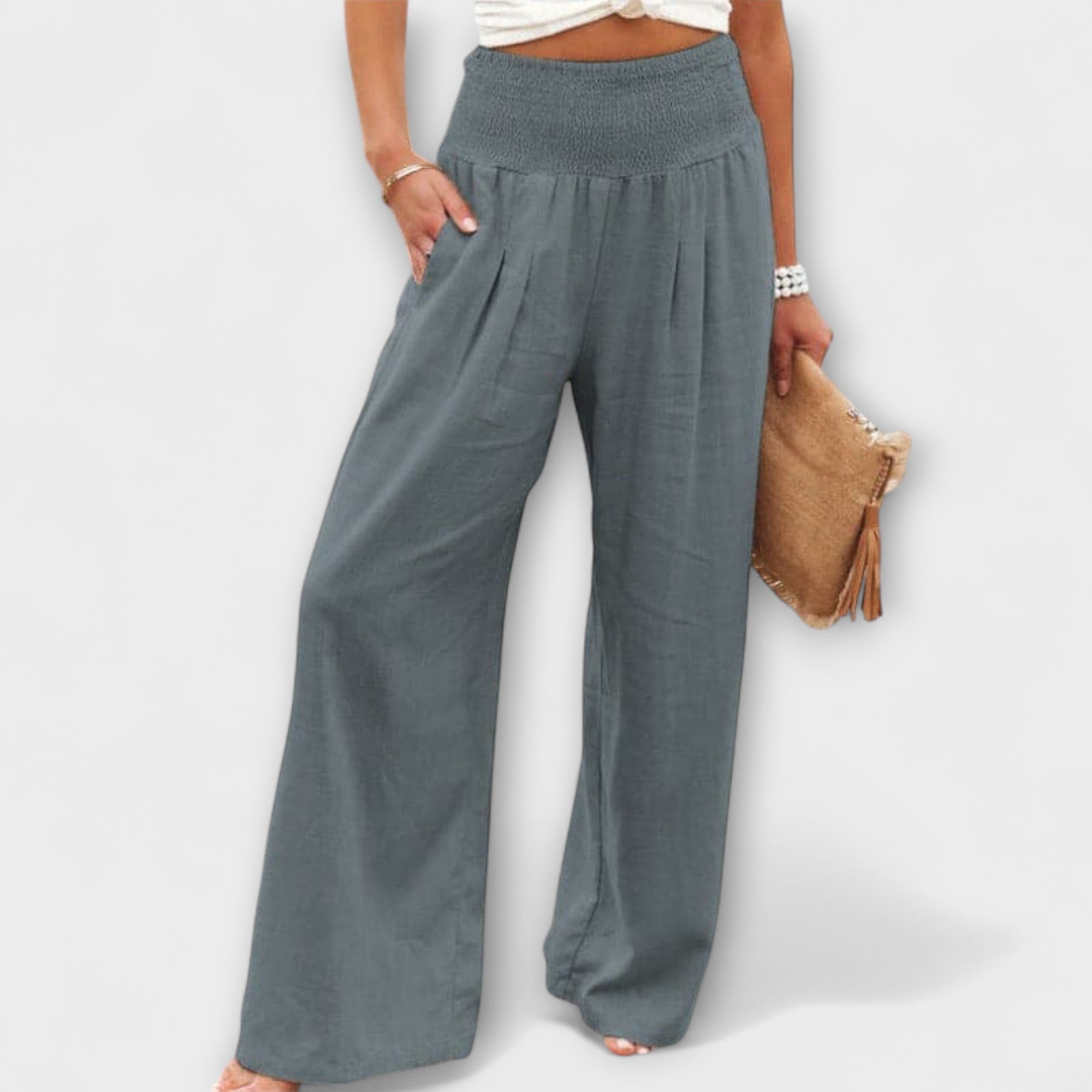 Thearya - Loose and Casual Linen Pants