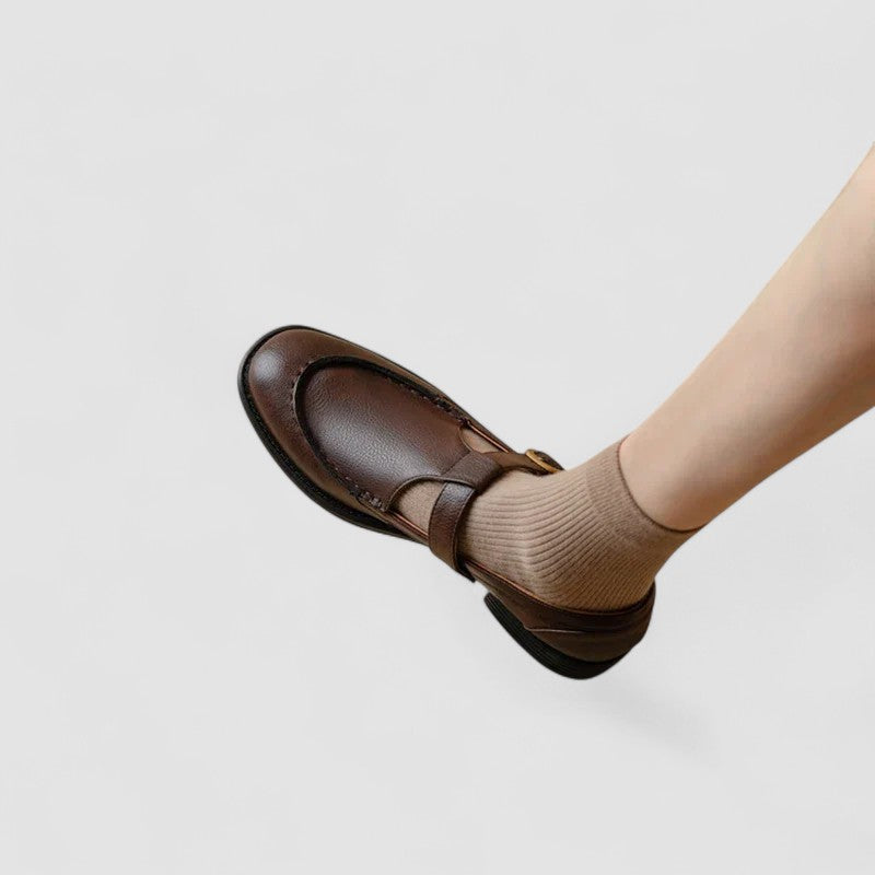 Avery - Mary Jane Orthopedic Shoes with Square Toe