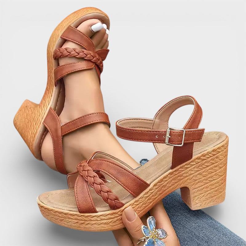 Women’s High Heel Braided Sandals