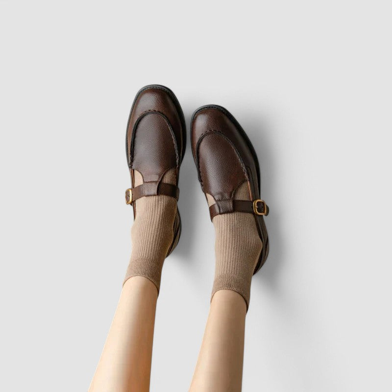 Avery - Mary Jane Orthopedic Shoes with Square Toe