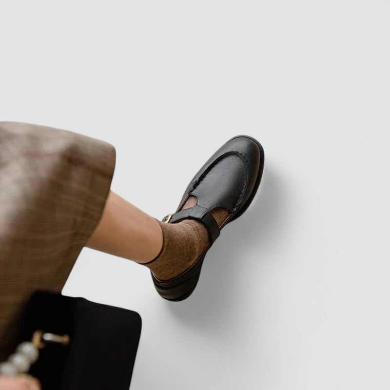 Avery - Mary Jane Orthopedic Shoes with Square Toe