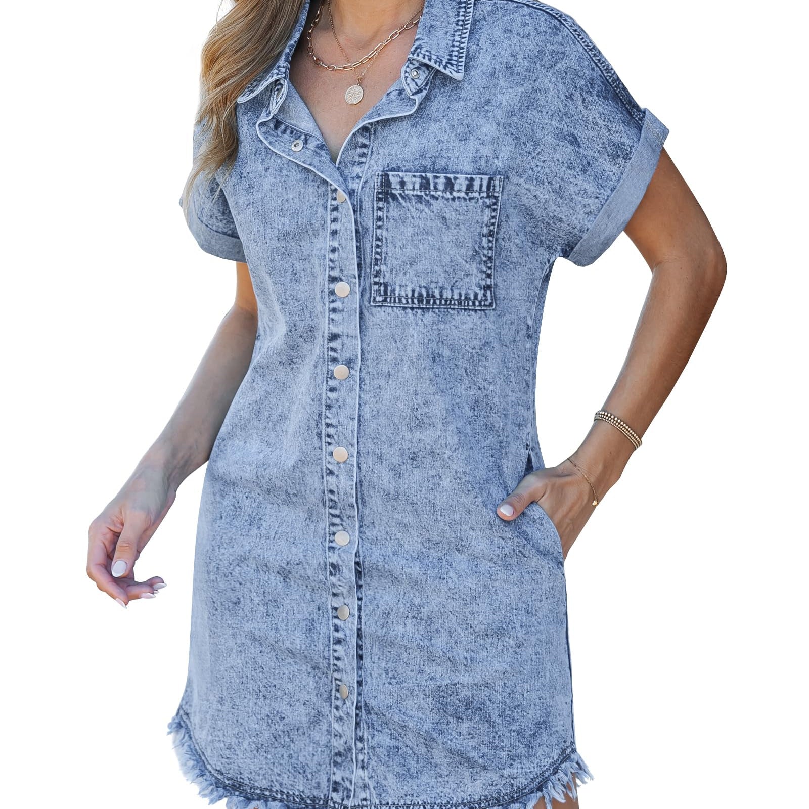Kaelia | Denim Shirt Dress