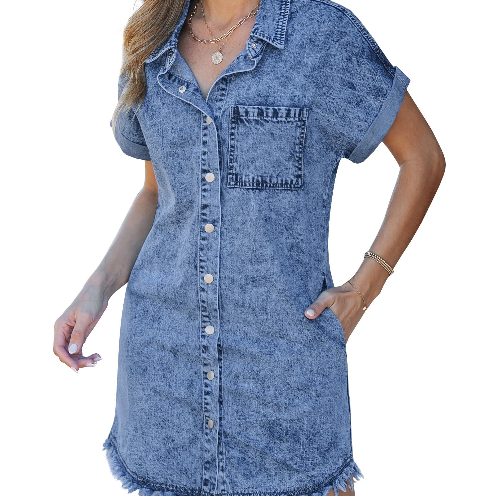 Kaelia | Denim Shirt Dress