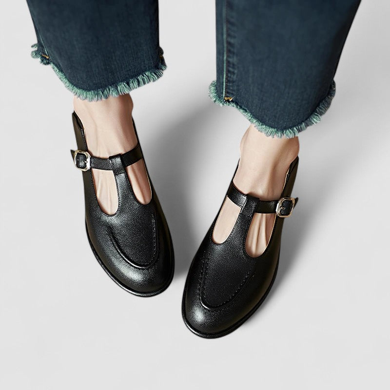 Camila – Mary Jane Orthopedic Shoes with Low Heel