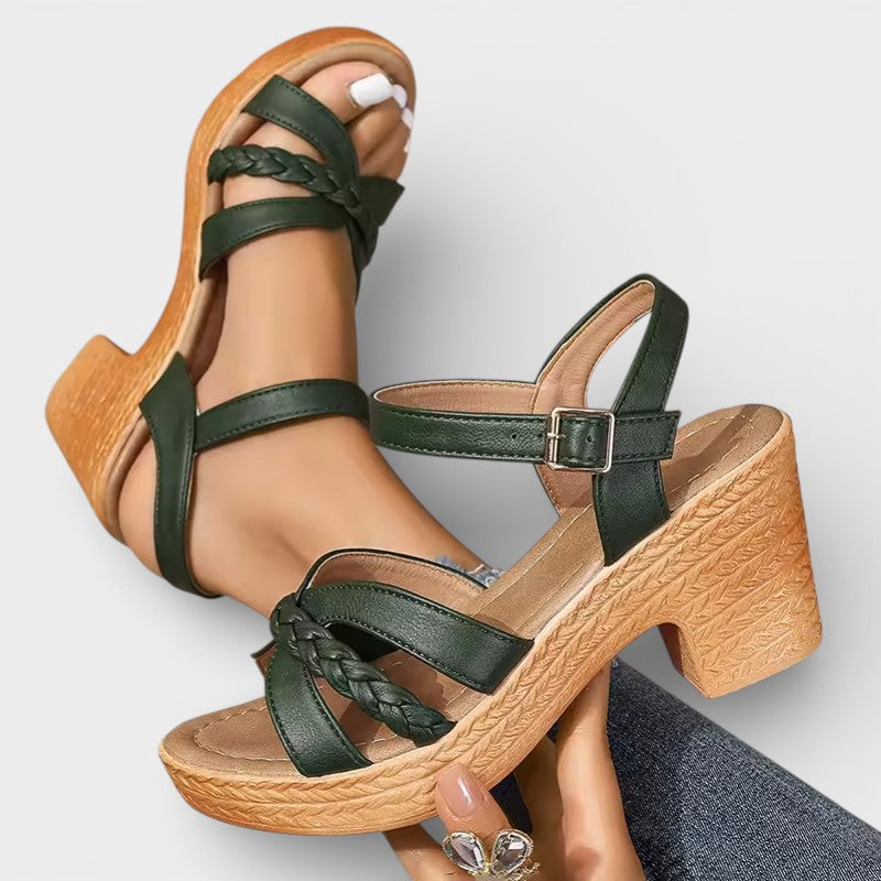 Women’s High Heel Braided Sandals