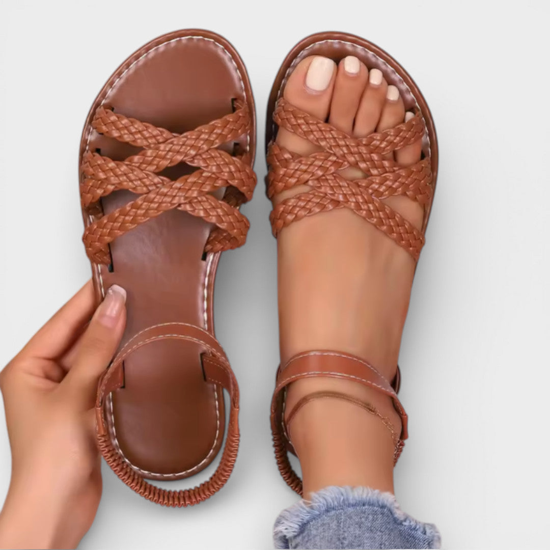 Women's Flat Sandals Roman Straps