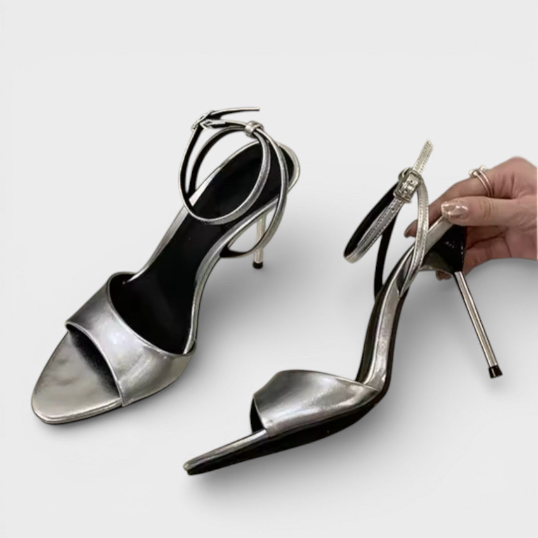 Women's Shiny Ankle High Heels