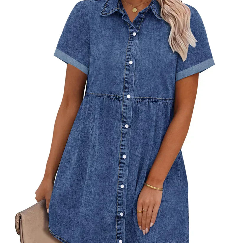 Jane | Denim Shirt Dress