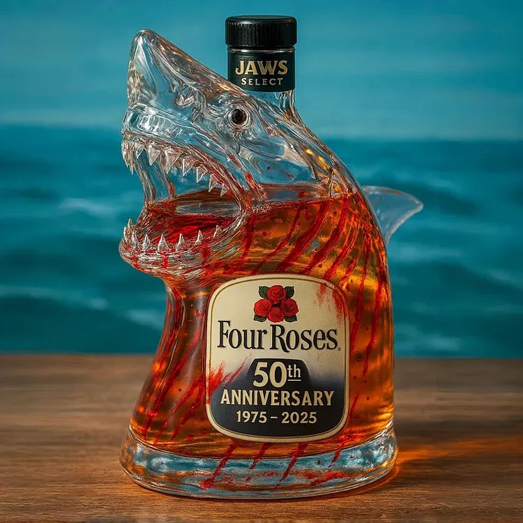 Limited Edition Whiskey Bottle Shark Jaws Anniversary