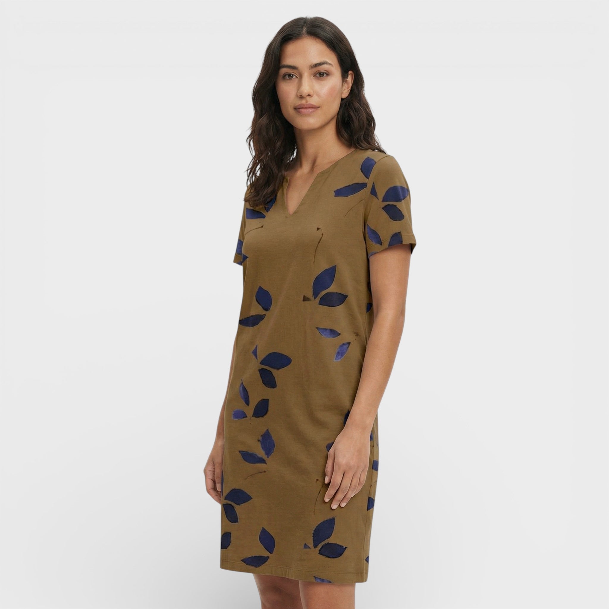 Mini Vintage V-Neck Dress