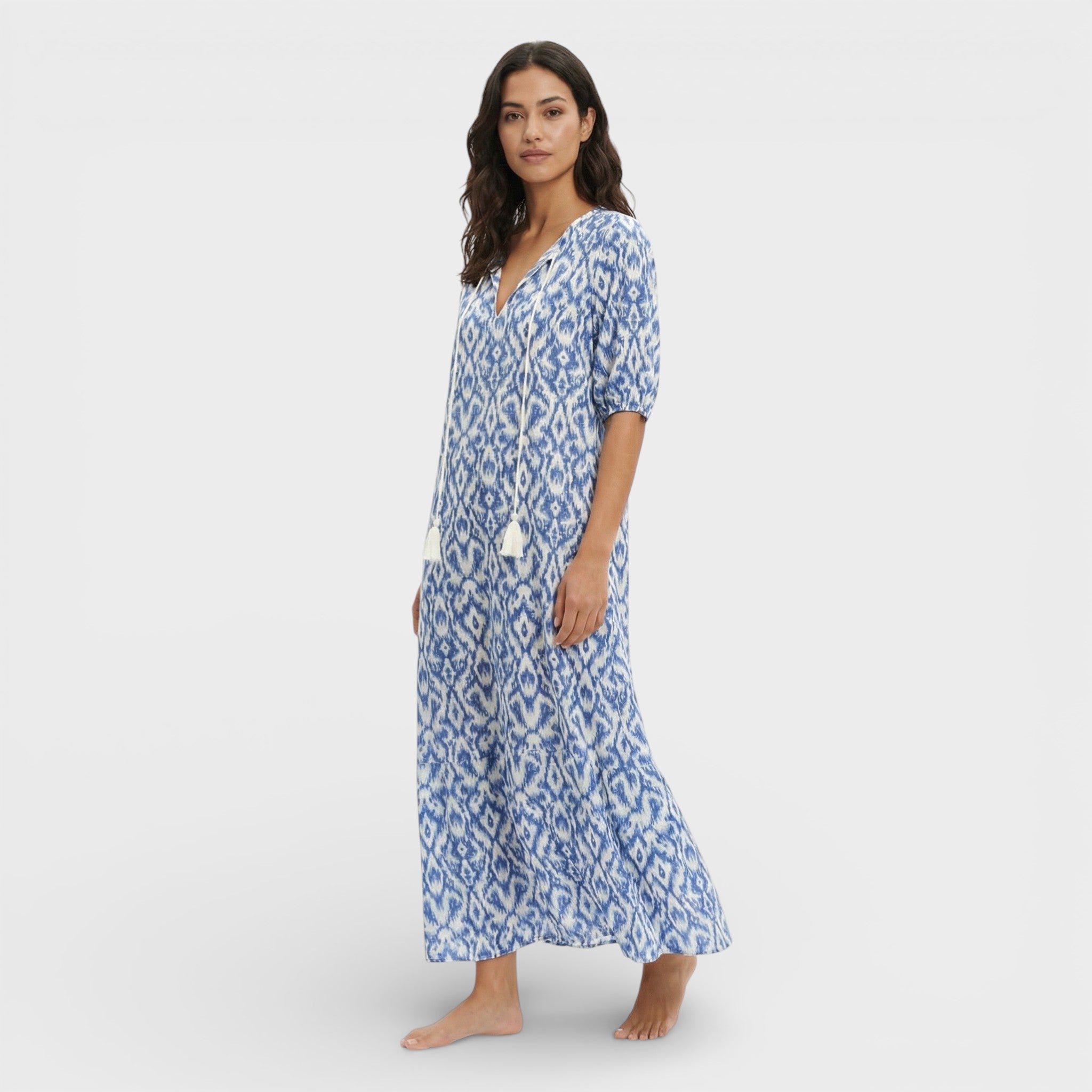 Maxi Boho Dress V-Neck