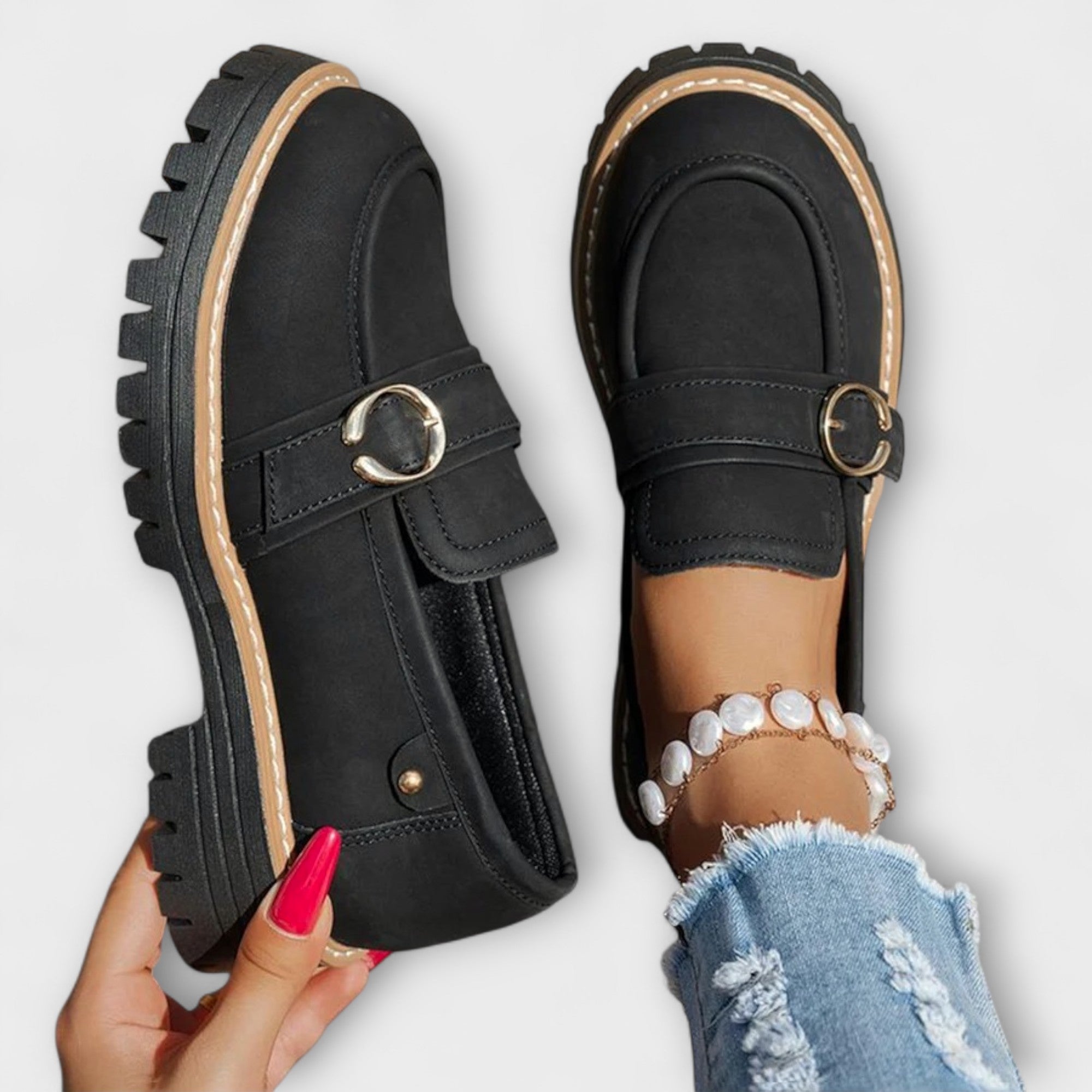 Lora™ | Casual Round Toe Loafers