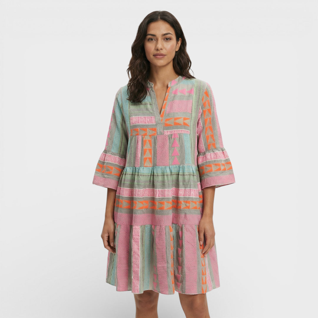 Boho Printed Fluid Dress for Women