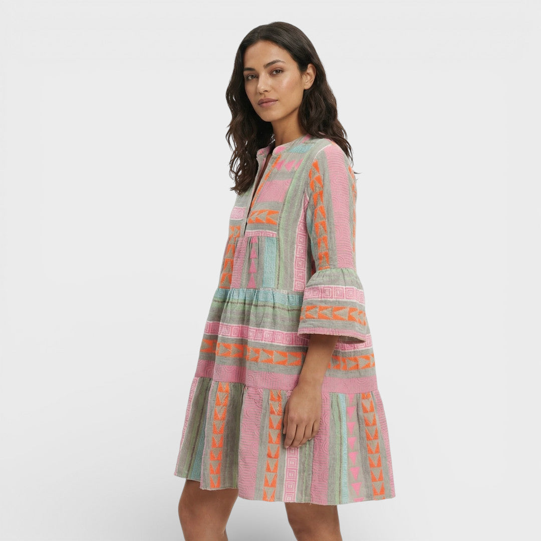 Boho Printed Fluid Dress for Women