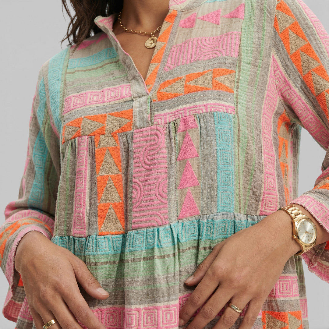 Boho Printed Fluid Dress for Women