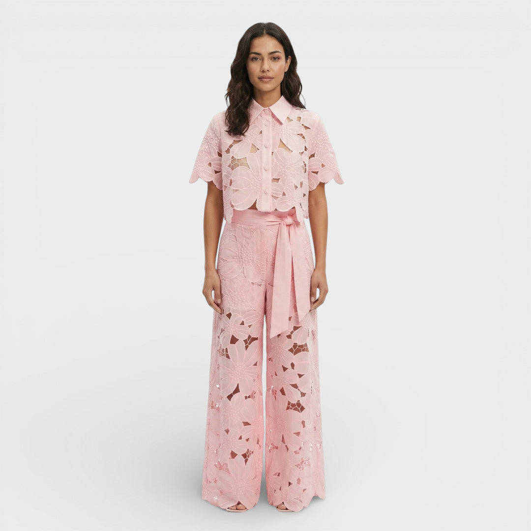Elegant Women's Set Shirt Pants
