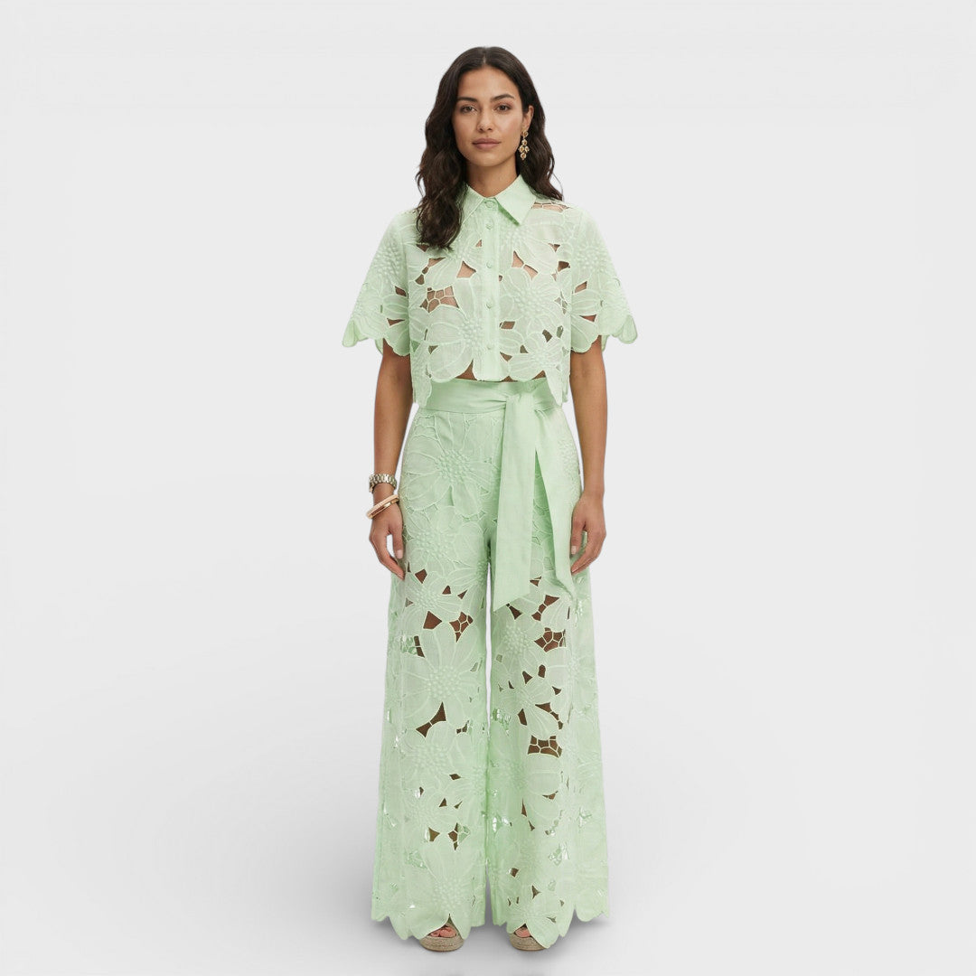 Elegant Women's Set Shirt Pants