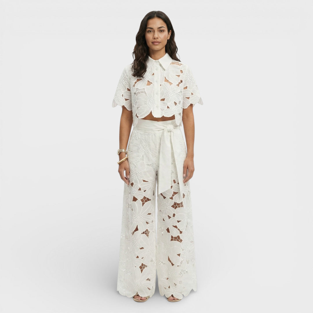 Elegant Women's Set Shirt Pants