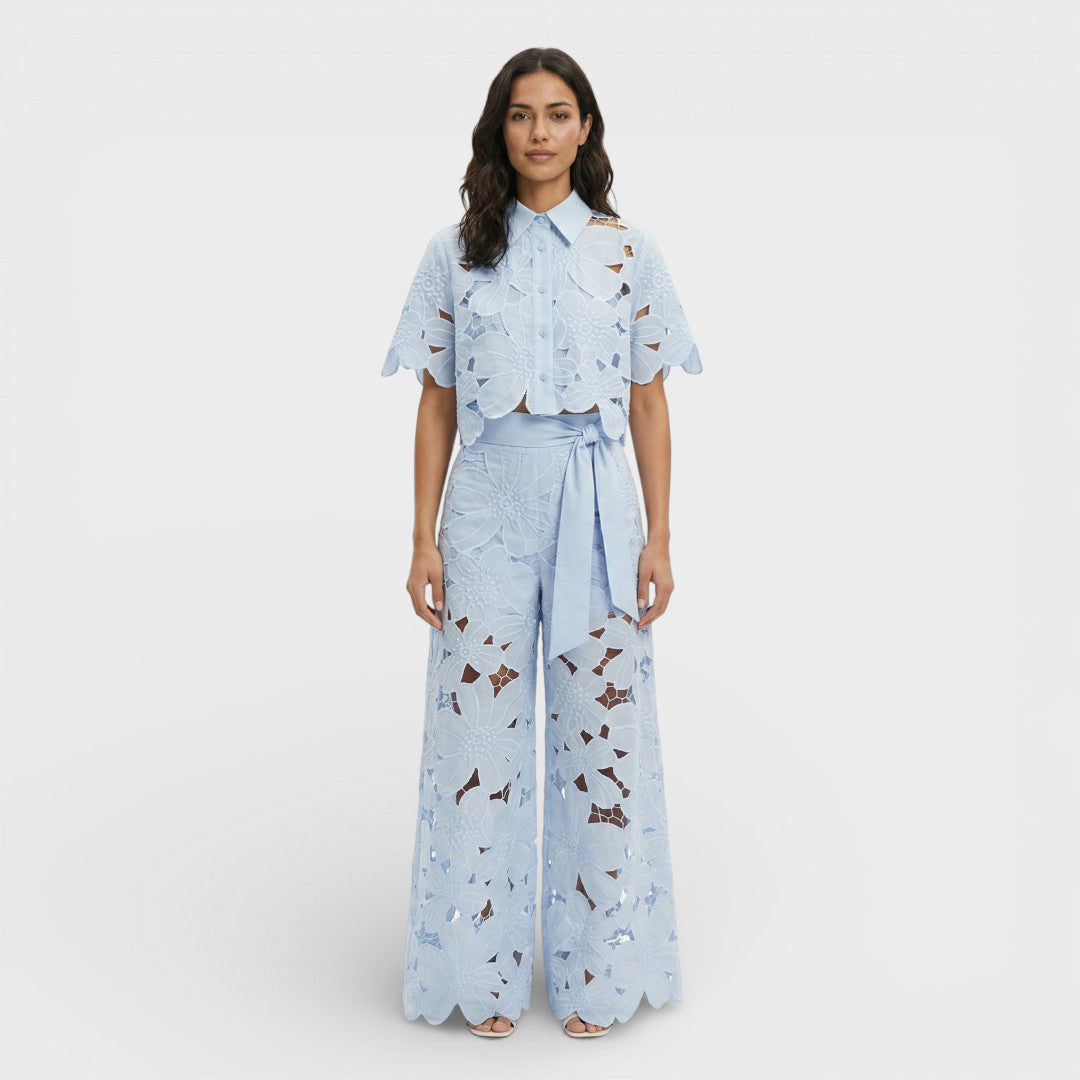 Elegant Women's Set Shirt Pants