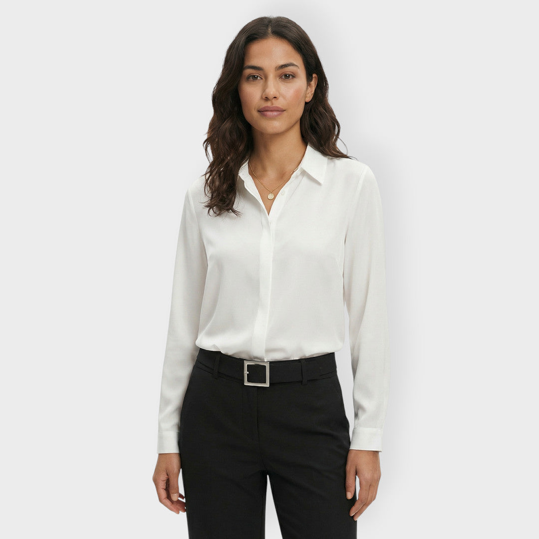 Elegant White Shirt for Women at Work
