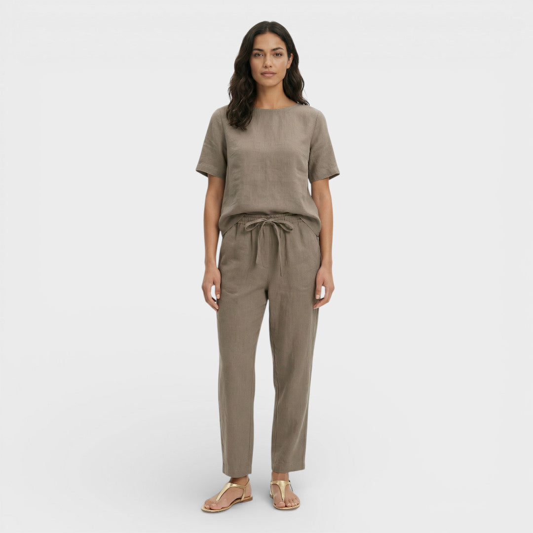 Women’s Set Top Pants with Bow