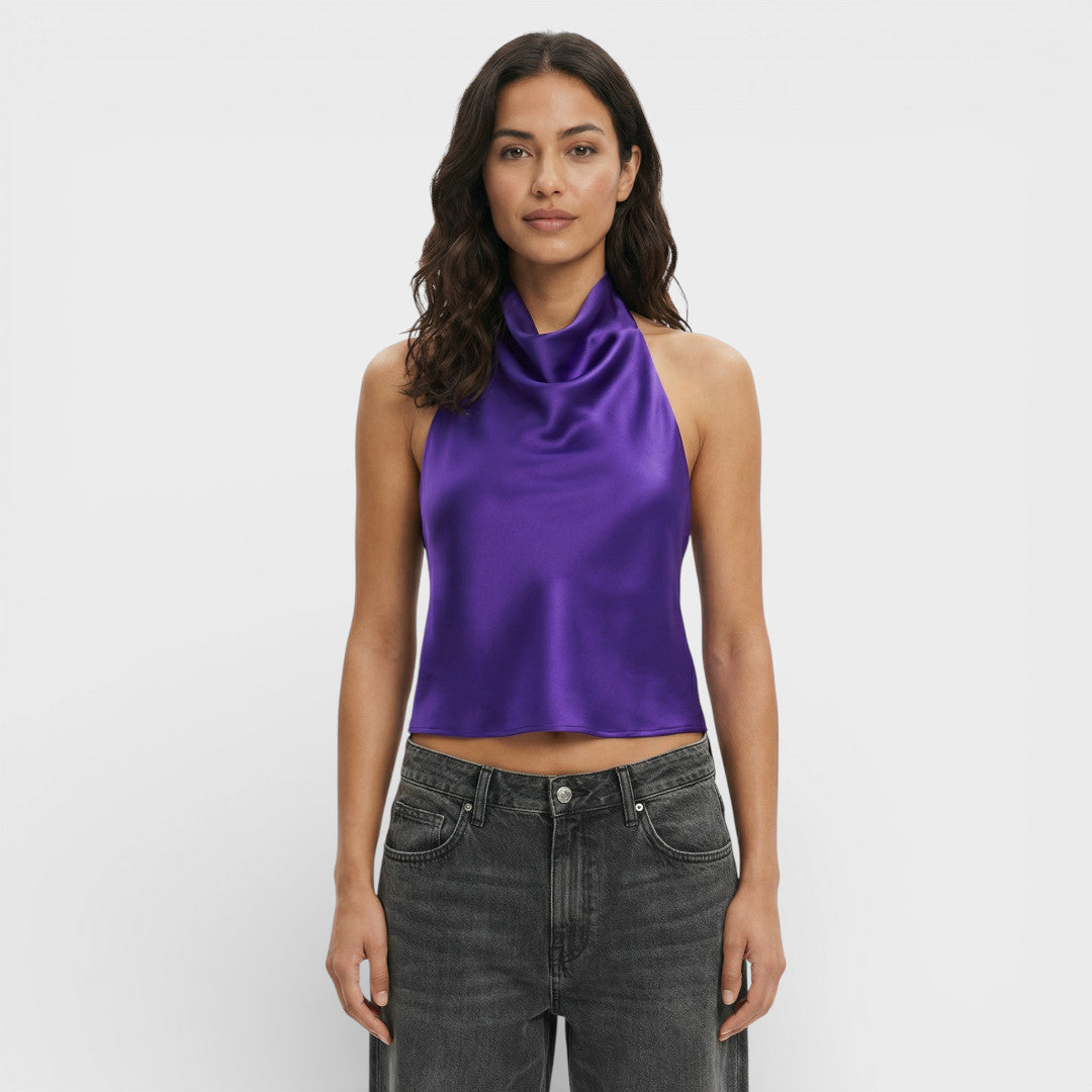 Top Halter Woman Backless