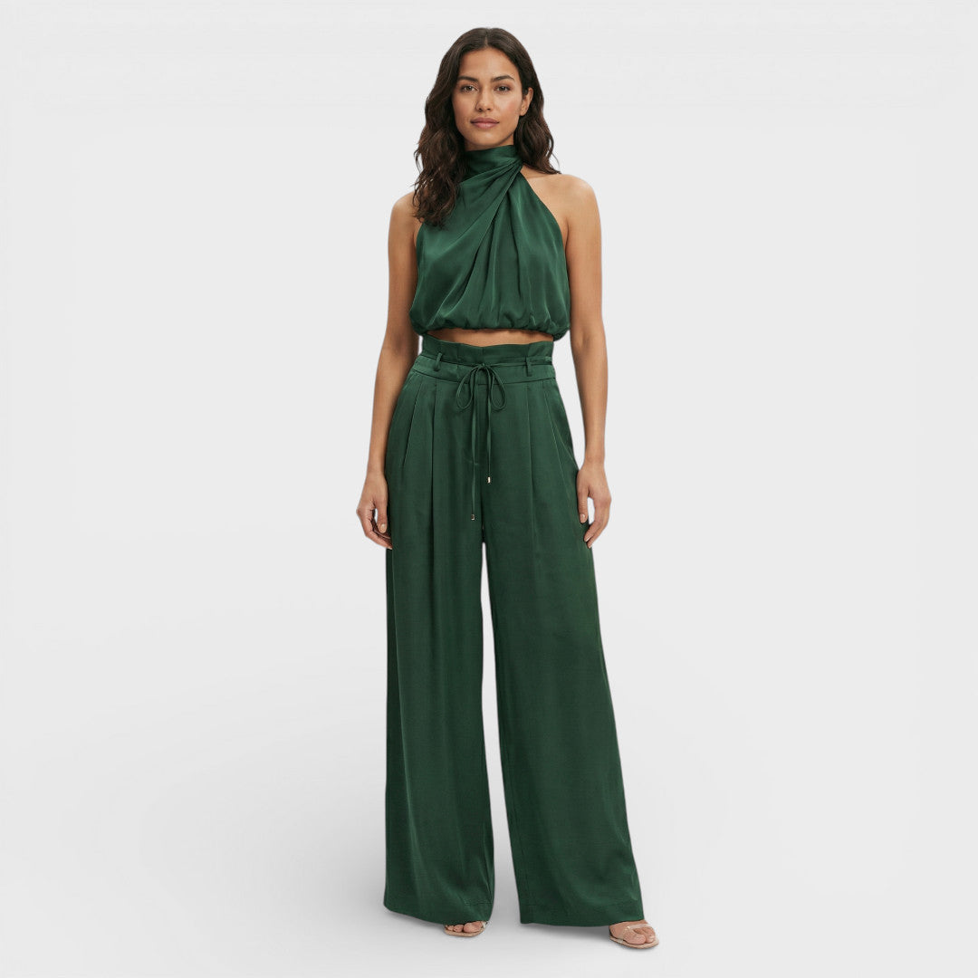 Long Jumpsuit Women Wide Pants