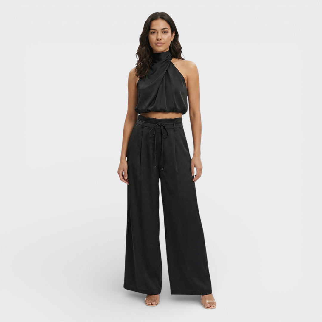 Long Jumpsuit Women Wide Pants