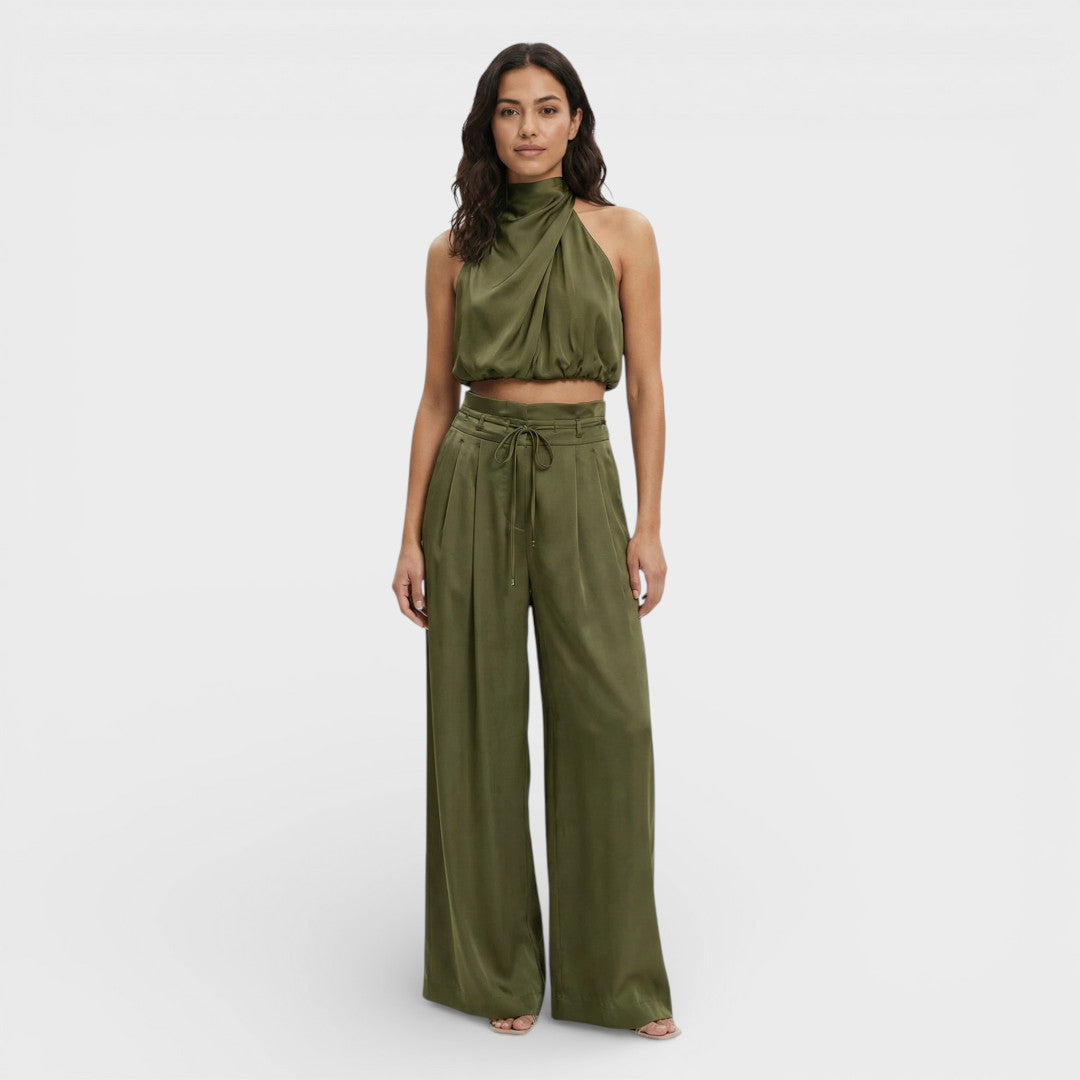 Long Jumpsuit Women Wide Pants