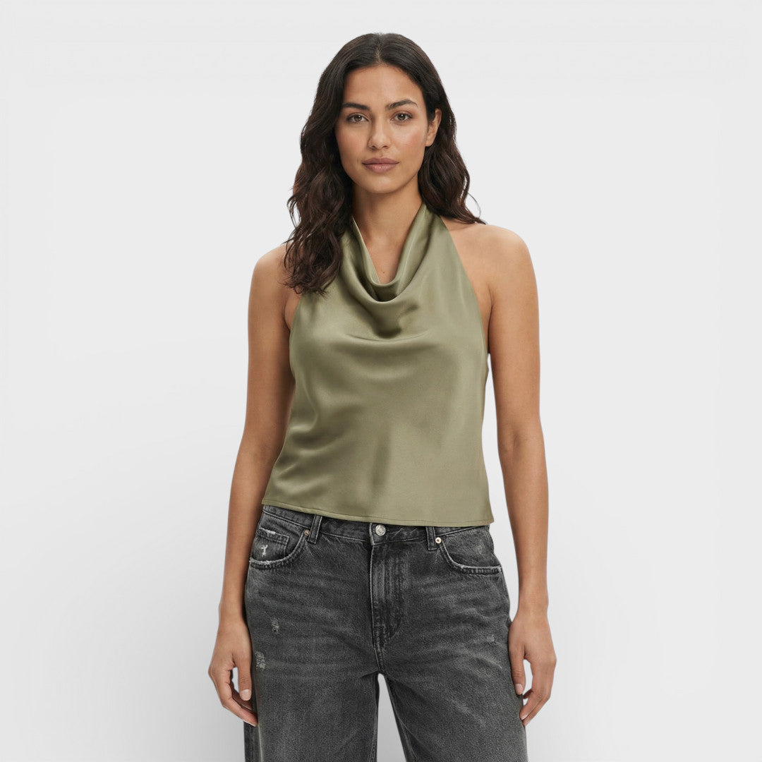 Top Halter Woman Backless