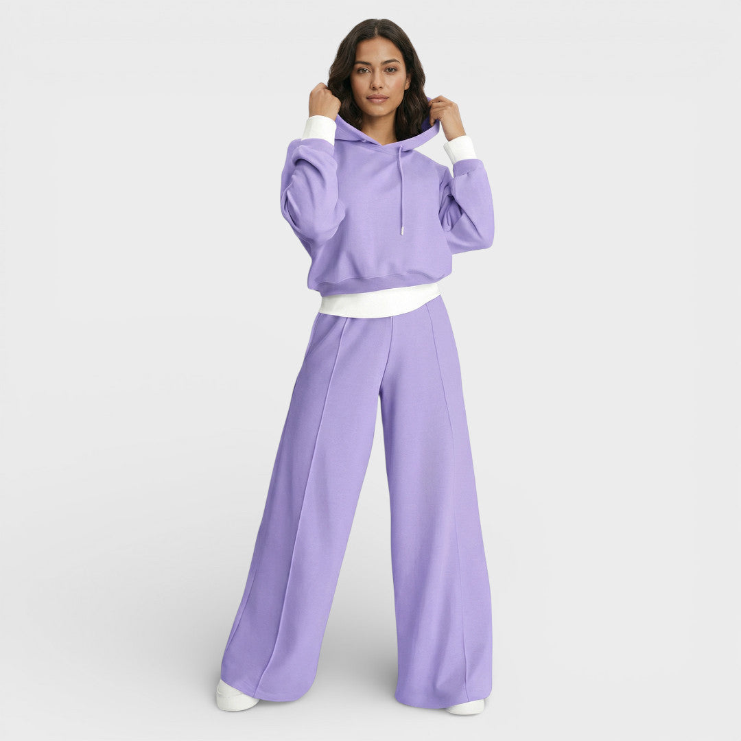 Oversized Women's Tracksuit Wide Leg Pants