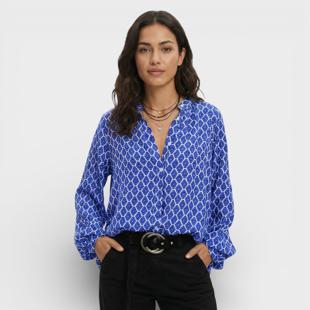 Fluid Blouse V-Neck Women