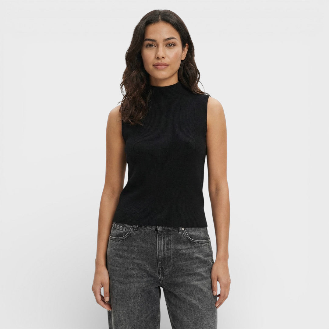 High Neck Women's Knit Vest