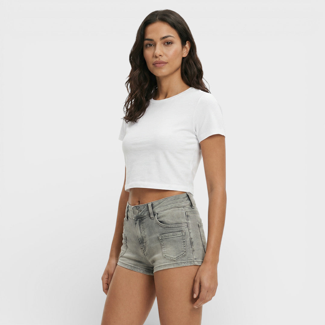 Women's Fitted Denim Shorts