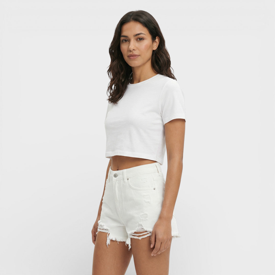 Women's Ripped Denim Shorts