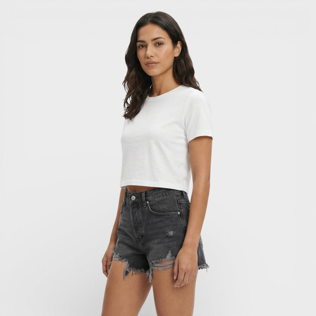 Women's Ripped Denim Shorts