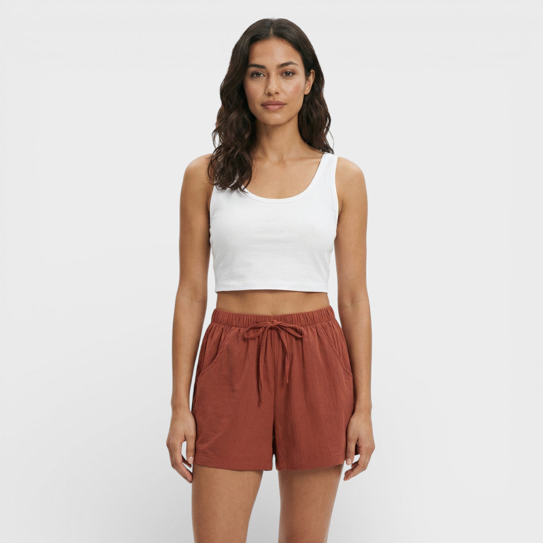 High-Waisted Sports Shorts