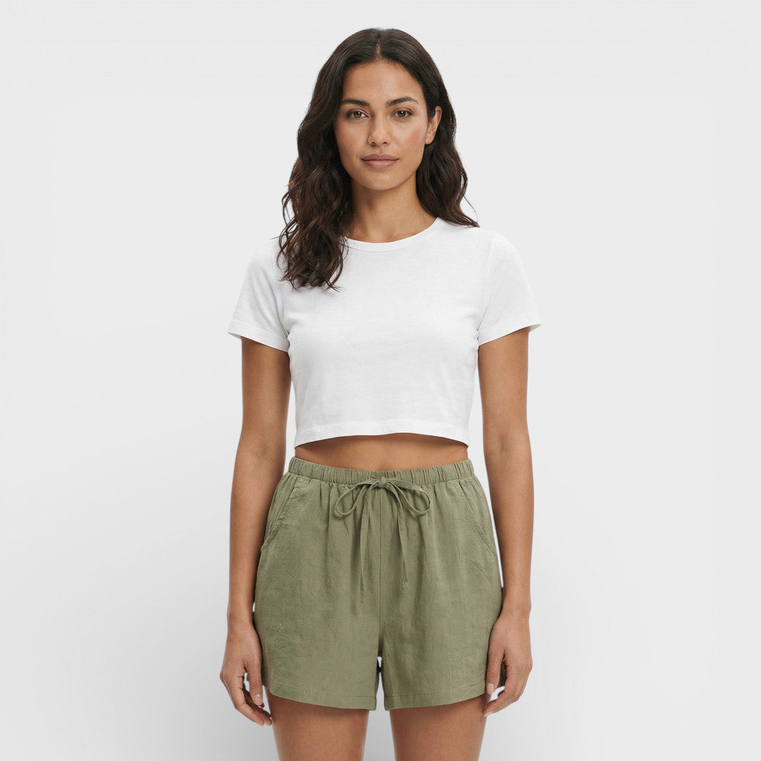 High-Waisted Sports Shorts
