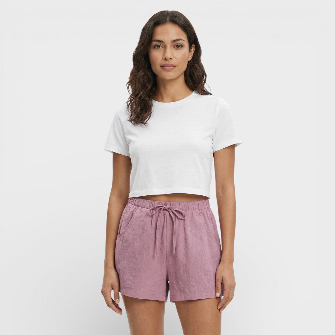 High-Waisted Sports Shorts